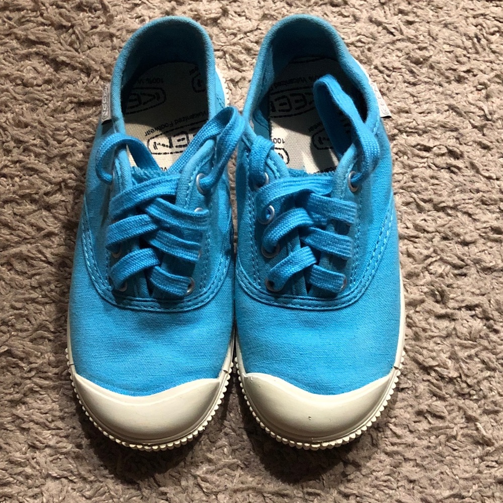 Kids Keen Blue Canvas Sneakers